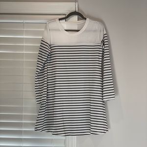 Long Sleeve Striped T-shirt Dress